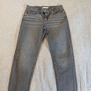 Gray Women's Straight-Leg Jeans